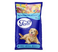 Сухой корм Гав! для взрослых собак, с рисом и телятиной, 10 кг..