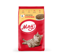 Сухий корм Мяу! для дорослих котів, апетитна курятина, 14 кг..