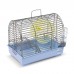 Клетка Природа «Фаворит» для джунгарских хомяков и мышей, с колесом 30x20x24 см (хром/голубая)