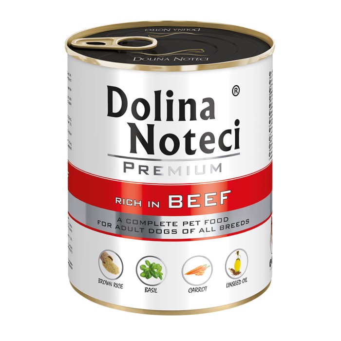 Влажный корм для собак Dolina Noteci Premium, с говядиной, 800 г