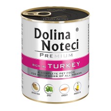 Влажный корм для собак Dolina Noteci Premium, с индейкой, 800 г