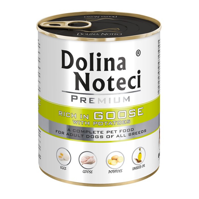 Влажный корм для собак Dolina Noteci Premium, с гуской и картофелем, 800 г