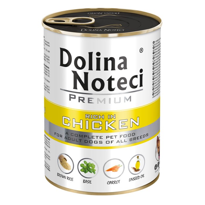 Влажный корм для собак Dolina Noteci Premium, с курицей, 400 г