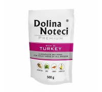 Влажный корм для собак Dolina Noteci Premium, с индейкой, пауч, 500 г..