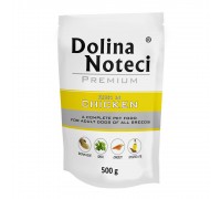 Влажный корм для собак Dolina Noteci Premium, с курицей, пауч, 500 г..