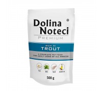 Влажный корм для собак Dolina Noteci Premium, с форелью, пауч, 500 г..