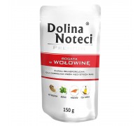 Влажный корм для собак Dolina Noteci Premium, с говядиной, пауч, 150 г..