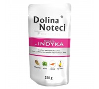 Влажный корм для собак Dolina Noteci Premium, с индейкой, пауч, 150 г..