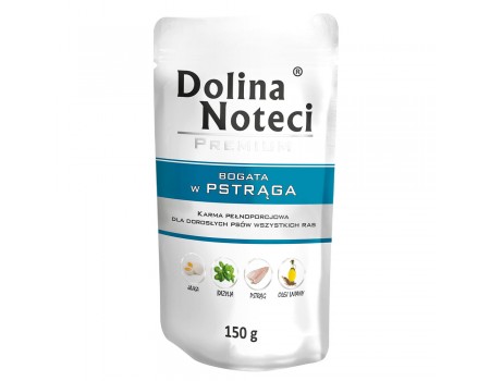 Влажный корм для собак Dolina Noteci Premium, с форелью, пауч, 150 г