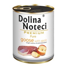 Влажный корм Dolina Noteci Premium Pure для собак аллергиков, с гуской и яблоком, 800 г