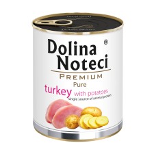 Влажный корм Dolina Noteci Premium Pure для собак аллергиков, с индейкой и картофелем, 800 г