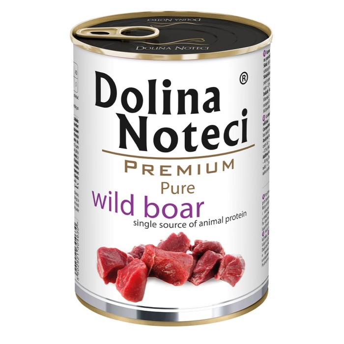 Влажный корм Dolina Noteci Premium Pure для собак аллергиков, с кабаном, 400 г