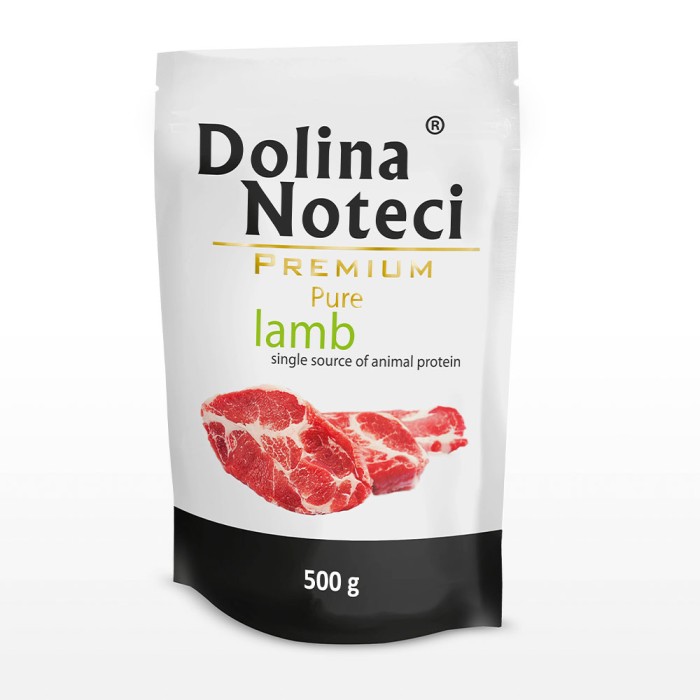 Влажный корм Dolina Noteci Premium Pure для собак аллергиков, с ягненком, 500 г