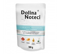 Вологий корм Dolina Noteci Premium для собак дрібних порід, з телятино..