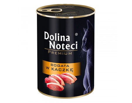 Влажный корм для кошек Dolina Noteci Premium, мясные кусочки в соусе с уткой, 400 г