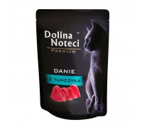 Влажный корм для кошек Dolina Noteci Danie, с тунцем, пауч, 85 г..