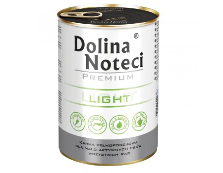 Вологий корм Dolina Noteci Premium Light, для собак з низькою активністю, 400 г