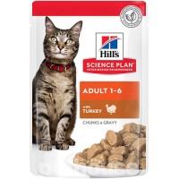 Вологий корм для котів Hills Wet SP Feline Adult, індичка, пауч 85 г