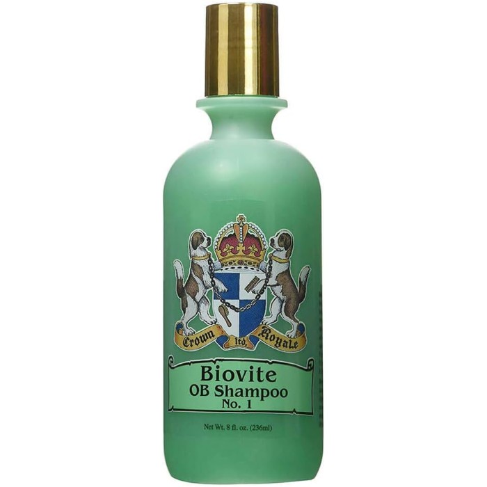Шампунь для собак Crown Royale Biovite #1 для тонкой и шелковистой шерсти RTU, 237 мл