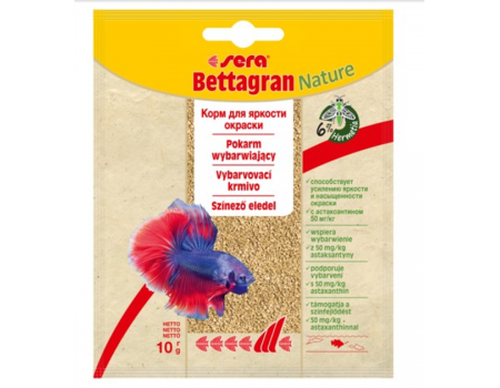 Корм Sera bettagran Nature, для рыб петухов, 10 г