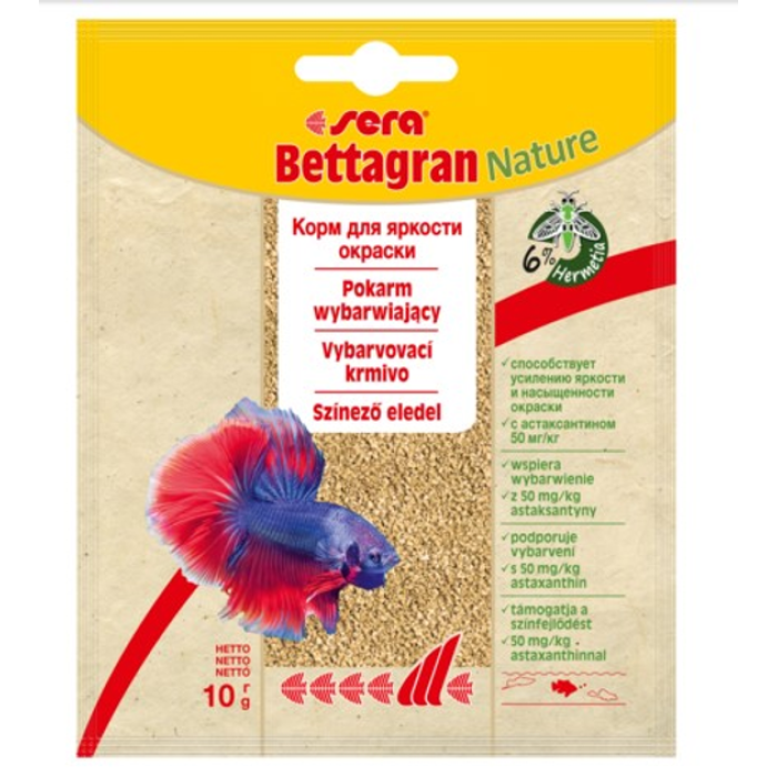 Корм Sera bettagran Nature, для риб півників, 10 г