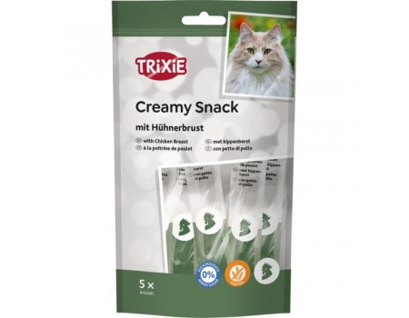 Жидкое лакомство Trixie для кота "Creamy Snacks" (курица), 5х14гр