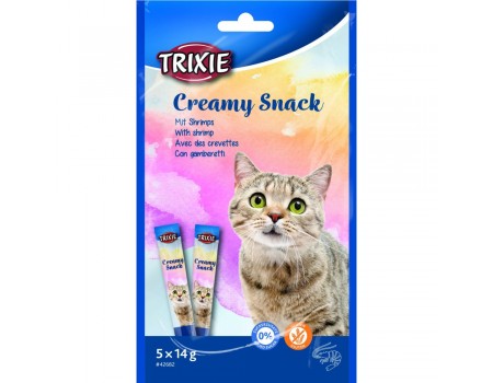 Жидкое лакомство Trixie для кота "Creamy Snacks" (креветка), 5х14гр