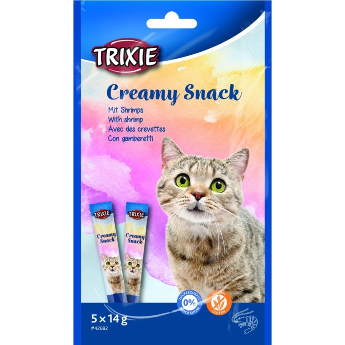 Рідкі ласощі Trixie для кота "Creamy Snacks" (креветка), 5х14гр