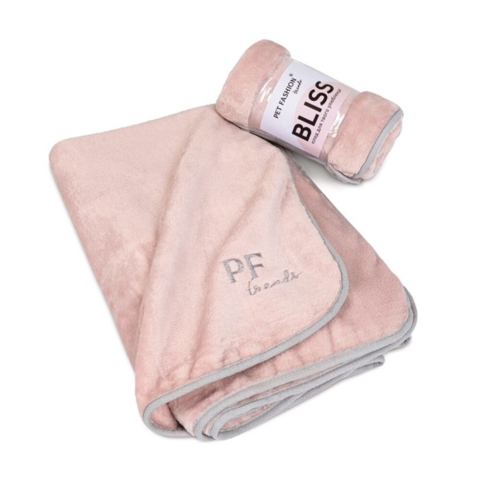 Плед для собак и кошек Pet Fashion Bliss 2, плюш пудра, 68х114,6 см