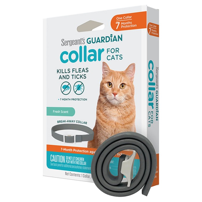 Нашийник Sergeant’s Guardian Flea&Tick Cat Collar від бліх і кліщів, для котів від 2.3 кг 