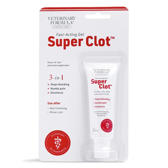 Кровоспинний, знеболювальний гель Veterinary Formula Clinical Care Super Clot, СУПЕР КЛОТ, 0.028 кг
