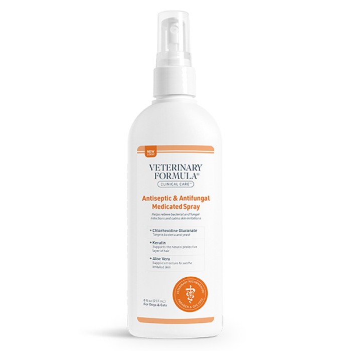 Шампунь для собак и кошек Veterinary Formula Clinical Care Antiseptic&Antifungal, Антисептический и противогрибковый, 0.237 л