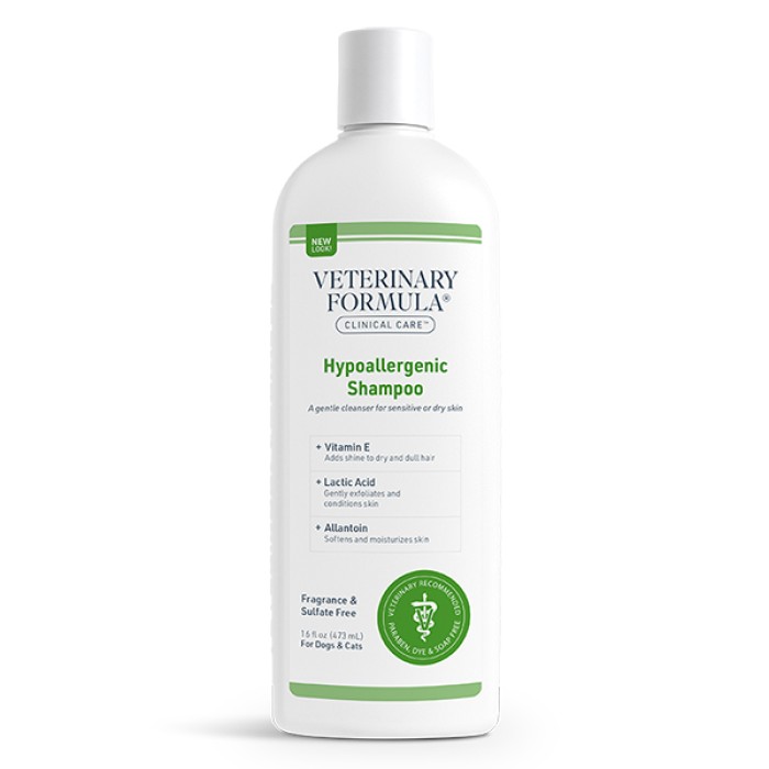 Шампунь для собак и кошек Veterinary Formula Clinical Care Hypoallergenic, ГИПОАЛЛЕРГЕННЫЙ, аллергия или чувствительная кожа, 0.473 л