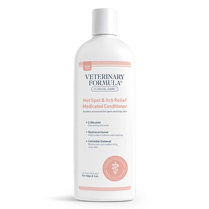 Кондиціонер від свербежу для собак і котів Veterinary Formula Clinical Care Hot Spot&Itch Relief, АНТИАЛЕРГЕННИЙ, 0.473 л