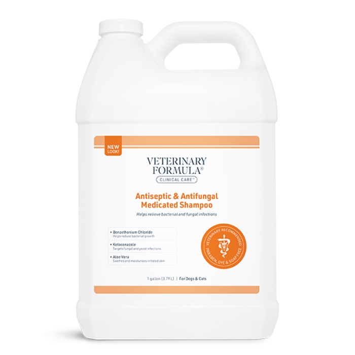 Лікувальний шампунь Veterinary Formula Clinical Care Antiseptic&Antifungal, АНТИСЕПТИЧНИЙ і ПРОТИГРИБКОВИЙ, 3.79 л