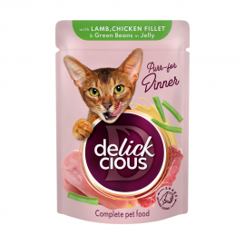 Корм для взрослых кошек Delickcious 