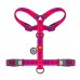 Шлея для собак H-подібна WAUDOG Nylon Mono QR світловід. розмір L Ш 25мм А 51-85cм В 60-85cм рожевий  - фото 2