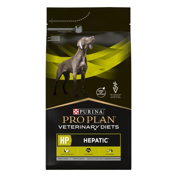 Сухой диетический корм PRO PLAN VETERINARY DIETS Hepatic, для поддержания функции печени при хронической печеночной недостаточности, 3 кг
