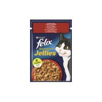 FELIX Sensations Jellies с говядиной в желе с томатами 85г