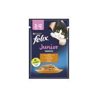 FELIX Fantastic Junior с курицей, кусочки в желе 85г