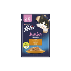 FELIX Fantastic Junior с курицей, кусочки в желе 85г