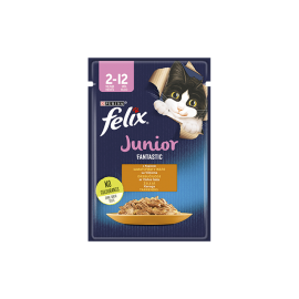 FELIX Fantastic Junior з куркою, шматочки в желе 85г