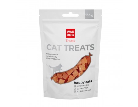 Ласощі для котів WAUDOG Treats "Курячі кубики (0,8x0,8см)", 100 г