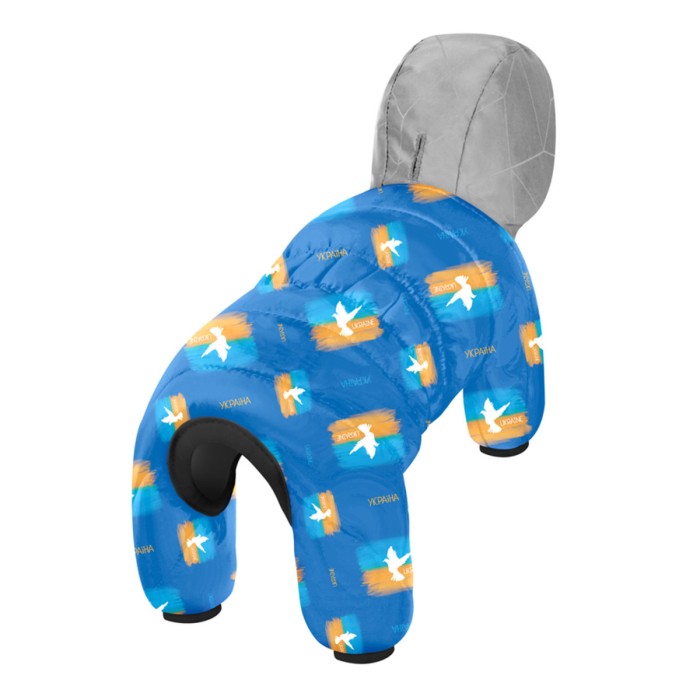 Комбінезон для собак WAUDOG Clothes  "Прапор", S40, В 58-61 см, С 33-38 см