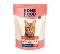 Сухой корм HOME FOOD ADULT Аctive, для активных взрослых кошек, курочк..