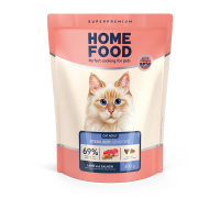 Сухой корм HOME FOOD ADULT Sensitive digestion, кошек с чувствительным..