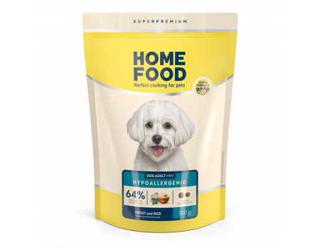 Home Food Корм DOG ADULT MINI Гіпоалергенний «Форель з рисом» (0,7 кг)