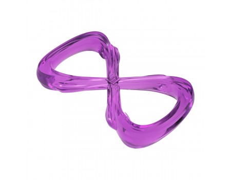 Іграшка для собак WAUDOG Fun Durable Вісімка, термопластична гума, 200 мм, фіолетовий