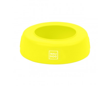 Миска-непроливайка WAUDOG Silicone, 1 л, желтый