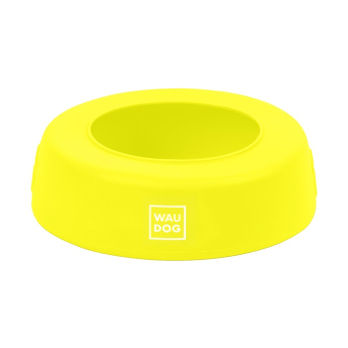 Миска-непроливайка WAUDOG Silicone, 1 л, жовтий